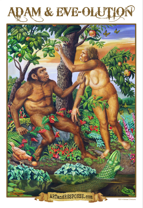 Adam and Eve-olution Poster.